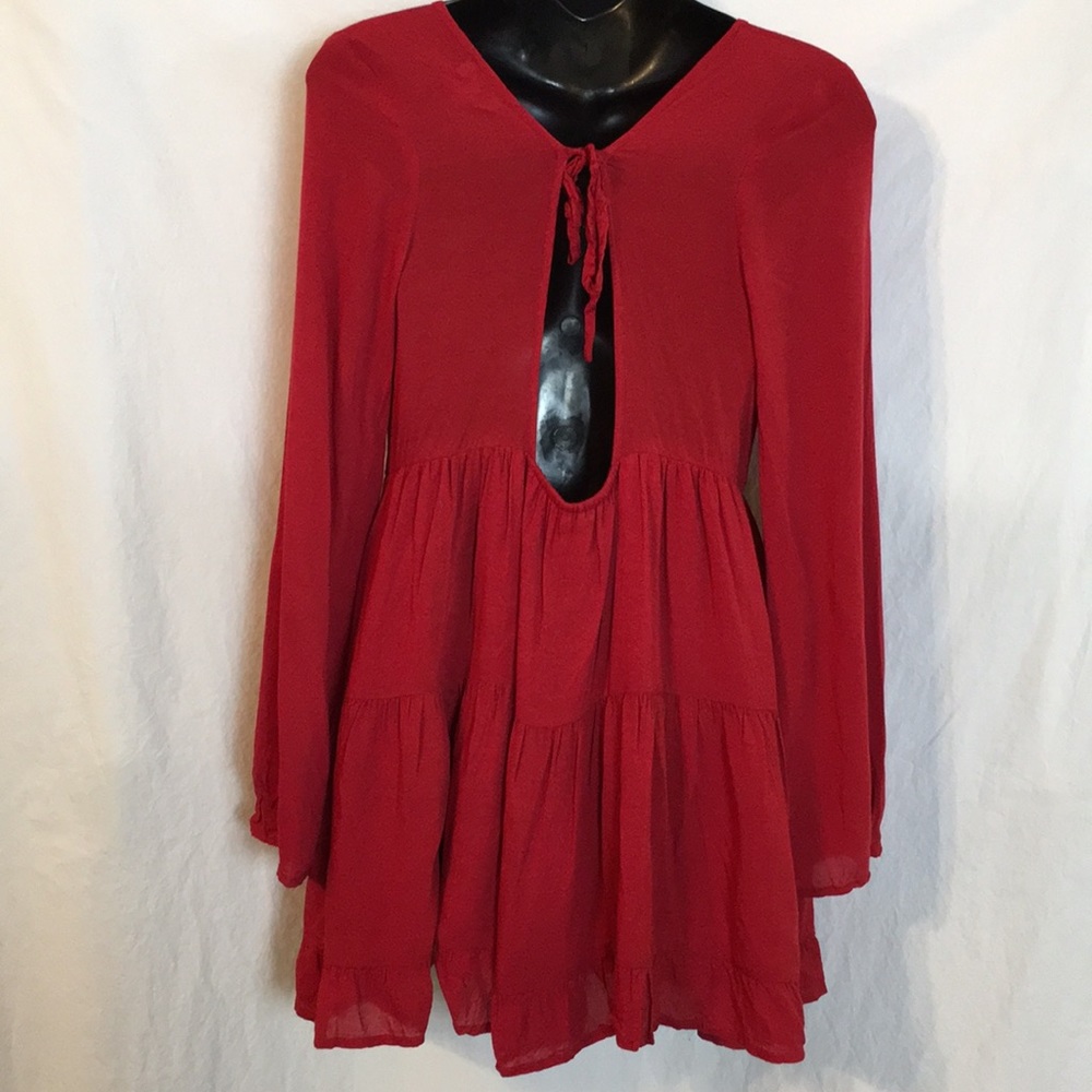 TOBI Mini Boho Shift Dress S/P - Picture 3 of 5
